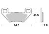 Kit disques + plaquettes de frein avant - ARCTIC CAT 450 XC -