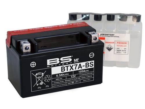 Batteries BS Battery YTX7A-BS - 450 LTR  -