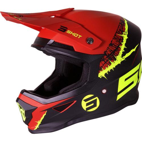 Casque Shot Furious Storm neon yellow red 2021