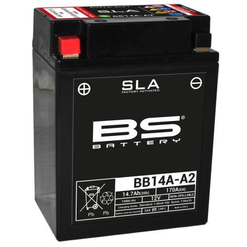 Batteries BS SLA (activé usine) BB14A-A2 - SPORTSMAN 500 -
